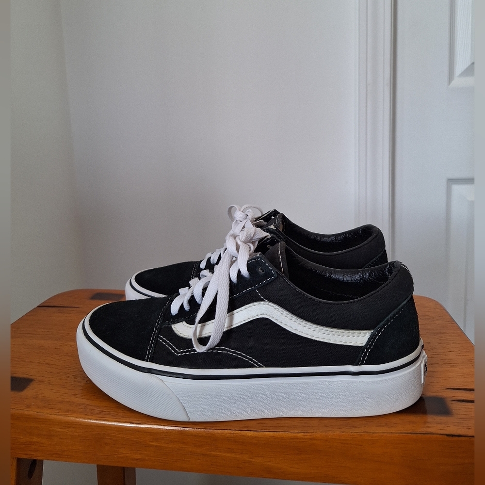 Vans Black and White Old Skool Sneakers